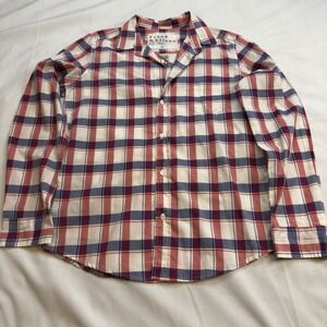 Frank & Eileen Barry Tailored Button-Up Shirt In Red‎ White And Blue Size Large